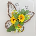 thumbnail image 2 of Spring Wreaths for Front Door Simulation Flower Garland, Butterfly Design Outdoor Wall Hanging Pendant for Home Welcome Sign Wedding Decor, 2 of 5