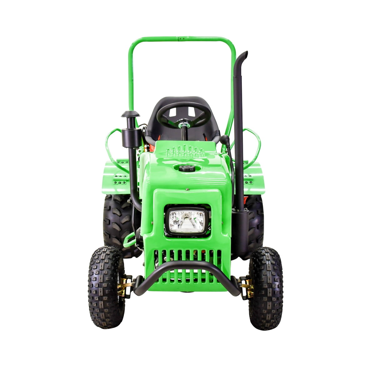 Massimo Mini Tractor 110cc 2WD Gas Go Kart – Kids & Youth Ride-On Utility Vehicle – Green