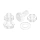 thumbnail image 1 of M4 x 12mm Plástico Phillips Máquina Tornillos con Tuercas y Planas Arandelas, PC Plana Cabeza Máquina Pernos Transparente 20 Juegos, 1 of 4