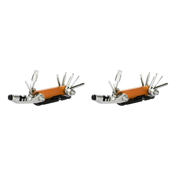 Herramienta de reparación mecánica de ciclismo Soidarity Reparación de bicicletas con destornillador Extractor de remaches de cadena llave Naranja 2Conjunto