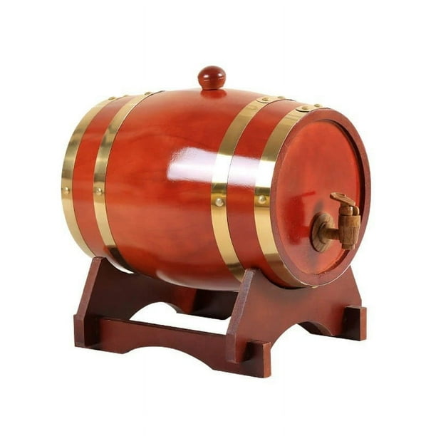 Barril de vino de roble Barril de vino de licor Barril de vino Barril de vino de pino Barril de cerveza decorativo para el hogar Almacenamiento