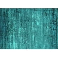thumbnail image 1 of Ahgly Company Machine Washable Indoor Rectangle Oriental Turquoise Blue Industrial Area Rugs, 4' x 6', 1 of 4