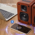 thumbnail image 4 of Saiyin Bluetooth Bookshelf Speakers for Record Player,Active Speakers with 3 Inch Woofer, Powered Speakers with Optical/AUX/TV-ARC Input for Turntable, PC and TV, 4 of 6