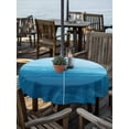thumbnail image 2 of Outdoor Tablecloth with Umbrella Hole Zipper Sky Blue Ombre Round Tablecloth 54" Waterproof Outside Table Cloth Modern Abstract Art Ocean Oil Painting Patio Table Cover Tablecloths for Picnic Party, 2 of 8