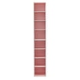 thumbnail image 6 of 8-Tier Tall Narrow Bookcase, Open Media Cabinet with Adjustable Shelves, Floor Standing Display Storage Shelves for Living Room, Apartment & Office, Pink, 6 of 7