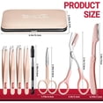 thumbnail image 4 of TsMADDTs Tweezers for Women Facial Hair, 8 in 1 Eyebrow Kit with Tweezers, Trimmer Scissors, Razor, Brush Travel Bag, Hair Plucking Daily Beauty Tools, 4 of 4
