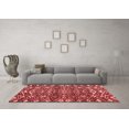 thumbnail image 3 of Ahgly Company Machine Washable Indoor Rectangle Abstract Red Modern Area Rugs, 5' x 8', 3 of 4