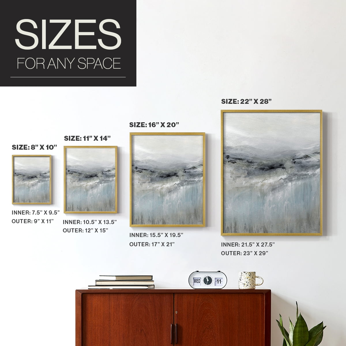 A Cool Wind in Paper Solid Wood 22 x 28 Framed Print