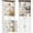 White & Walnut, variant on iSunirm 80'' Tall Bookcase with Doors, 5-Tier Bookshelves with Storage, 24.6'' Width Display Shelf with Drawer for Living Room, Home Office, Walnut