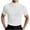 White, variant on Chbgutlmr Mens T Shirts Trendy High Neck Short Sleeve Slim Fitting Tops Summer Casual Texture Tshirts