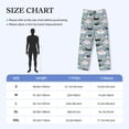 thumbnail image 4 of Lsque Swan Princess On Lake Print Men's Pajama Pants, Lounge Pant - Comfortable Home Wear,Elastic Waistband, Stylish Design-Medium, 4 of 9