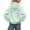 Green, variant on Womens Angel Wings Rhinestone Zip Up Hoodie Y2K Fashion Solid Color Long Sleeve Sweatshirt Fall Winter Casual Jacket