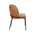 thumbnail image 6 of Meridian Furniture Jagger Cognac Vegan Leather Dining Chair (Set of 2), 6 of 8