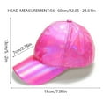 thumbnail image 3 of Daznico Unisex Hop Style Visor Hat with Colorful Baseball Cap for And,Mardi Gras Clothing,One Size, 3 of 4