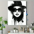 thumbnail image 4 of Black and White Fashion Portrait Decoration Painting/Canvas Art， Perfect for Living Room， Bedroom， Office， Hotel， Restaurant， Studio， and Gallery Walls., 4 of 7