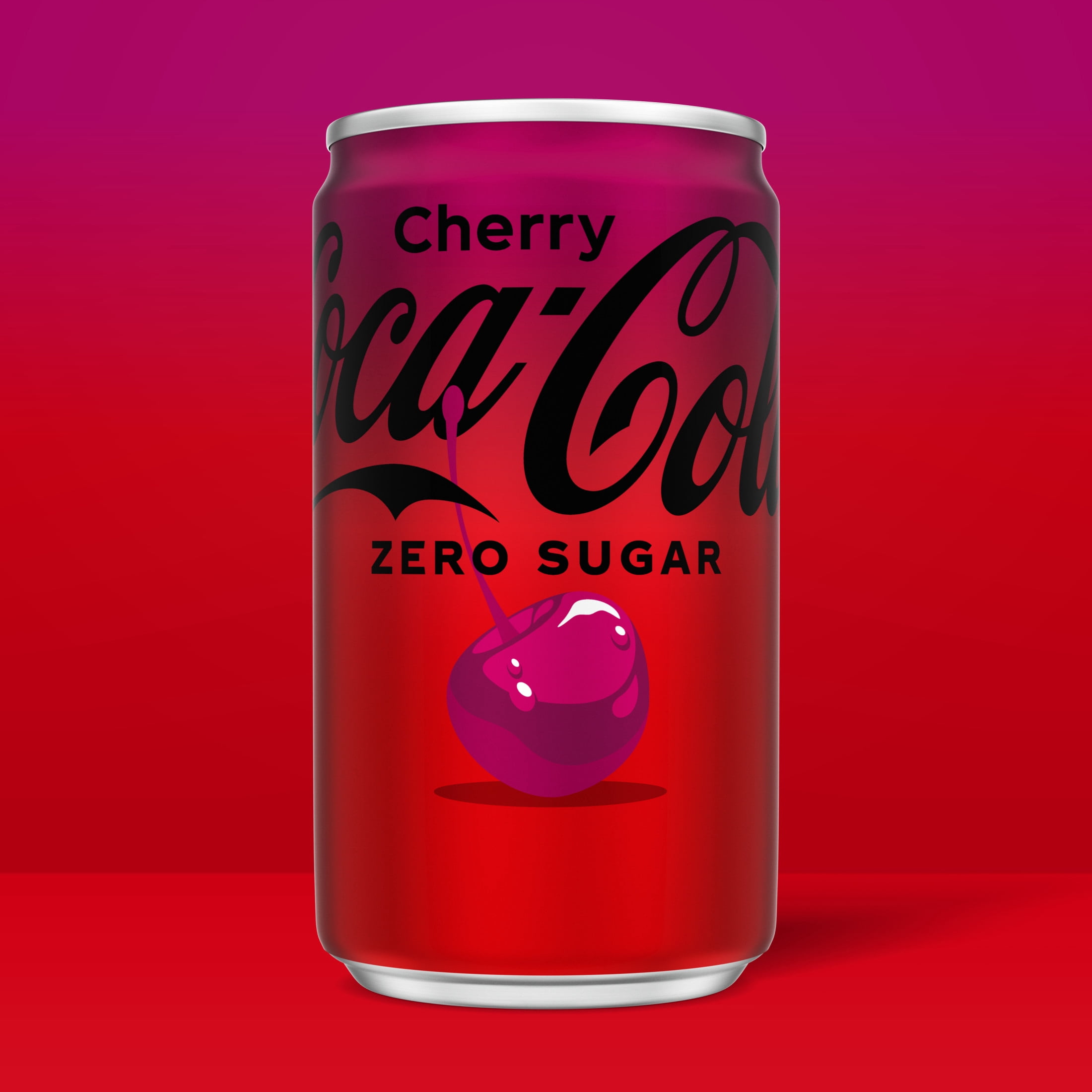 Coca-Cola Zero Sugar Cherry Soda Pop Mini Cans, 7.5 fl oz, 6 Pack