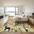 thumbnail image 3 of ODIKA 2'x3' Machine Washable Non-Slip Area Rug, Rustic Green High Traffic Rug, Green, 1041425, 3 of 7
