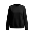 thumbnail image 4 of Womens Crewneck Sweatshirt Zaewscy Plus Size Fashion Womens Solid Casual Round Neck 3/4 Sleeve Ladies Loose Top, 4 of 6