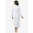 thumbnail image 2 of Jessica London Women's Plus Size Two Piece Single Breasted Jacket Skirt Suit Set, 2 of 6