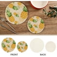 thumbnail image 4 of Pot Holders Trivets Set Cotton Potholders Set, Hot Pads Set of 2, Summer Pineapple Hot Pot Trivets One 9.45 Inch and One 7 Inch, 4 of 7