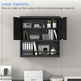 thumbnail image 6 of Metal Garage Cabinets, Lockable Storage Cabinet, Metal Cabinet with Open Storage, Upper Tool Cabinet for Basement, Wall Mounted Cabinets for Shop, 6 of 9