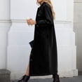thumbnail image 4 of QHFBli Women's Long Casual Maxi Length Denim Cotton Coat Oversize Button Up Jean Jacket, 4 of 7