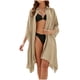 thumbnail image 1 of Conjunto de Bikini de Mujer Estilo de Camisa Suelta Cardigan Blusa de Humo Cubierta, Estampado de Poliéster para la Piscina de Playa Y Vacaciones de Verano, 1 of 9