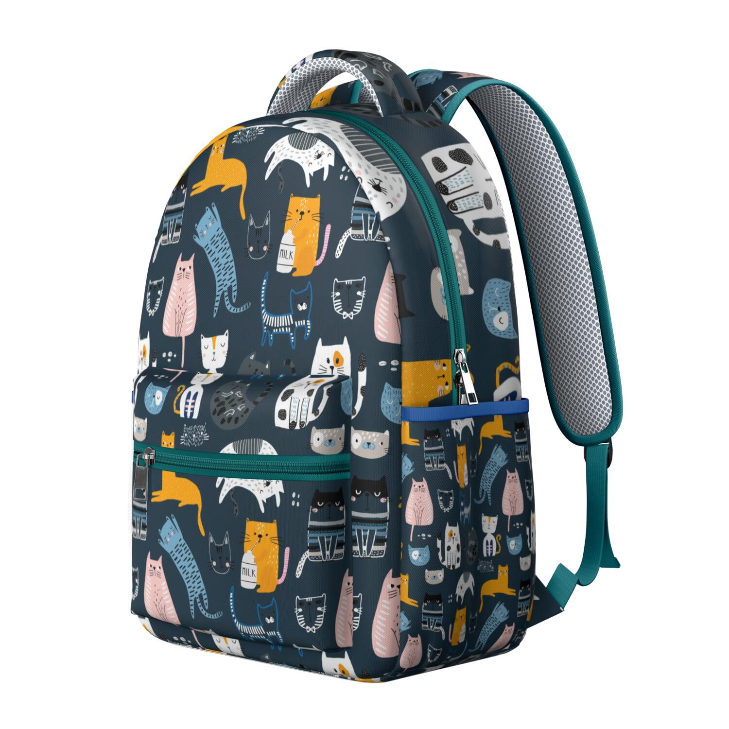 Adorable Cat-Themed Waterproof Backpack - Stylish School Bag for Pet Lovers, Lightweight & Durable with Spinal Support