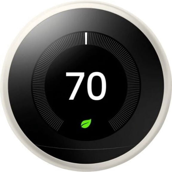 Restored Google - Nest Learning Thermostat, 3rd Generation - White (Refurbished)
