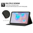 thumbnail image 4 of Dteck Folio Case for Samsung Galaxy Tab S7 11" 2020 SM-T870 T875, Slim Fit Book Cover Design Multi-Angle Stand PU Leather Case Cover, Black, 4 of 5