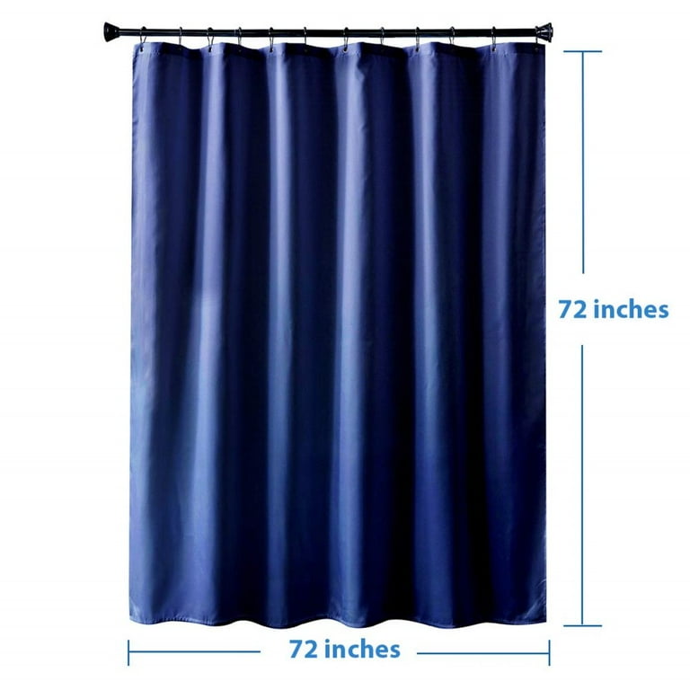 Navy blue on sale shower curtain liner