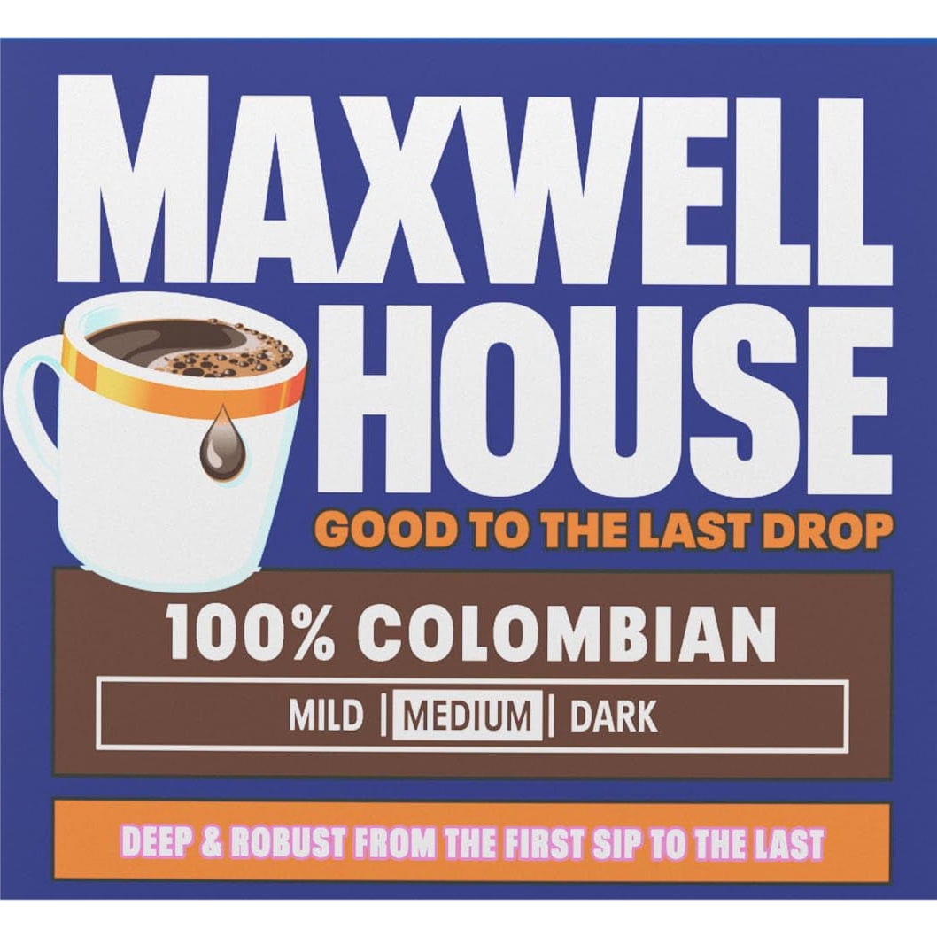 2X - Maxwell House 23.1Oz Ground Coffee Medium 100% Colombian Roast