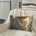 thumbnail image 5 of Salouo Golden White Tiger Print Print Pillow Case Cover,Wrinkle-Free Bed Pillow Cover Pack of 1 Home Decor Fade-Resistant and Stain-Resistant ,Pillows Not Included -20"x30", 5 of 8