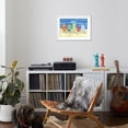 thumbnail image 4 of Art.com Brighton Huts Art Print by Paul Brent, White Frame Wall Art, 29" x 21", 4 of 5