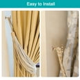 thumbnail image 4 of Uxcell 2Pack Aluminum Alloy Wall Mounted Curtain Holdback Drapery Holder Hooks, Bronze, 4 of 6