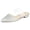 Silver, variant on BLISSFUL STEP Women's Glitter Clear Strap Flat Mules Shoes Pink 7