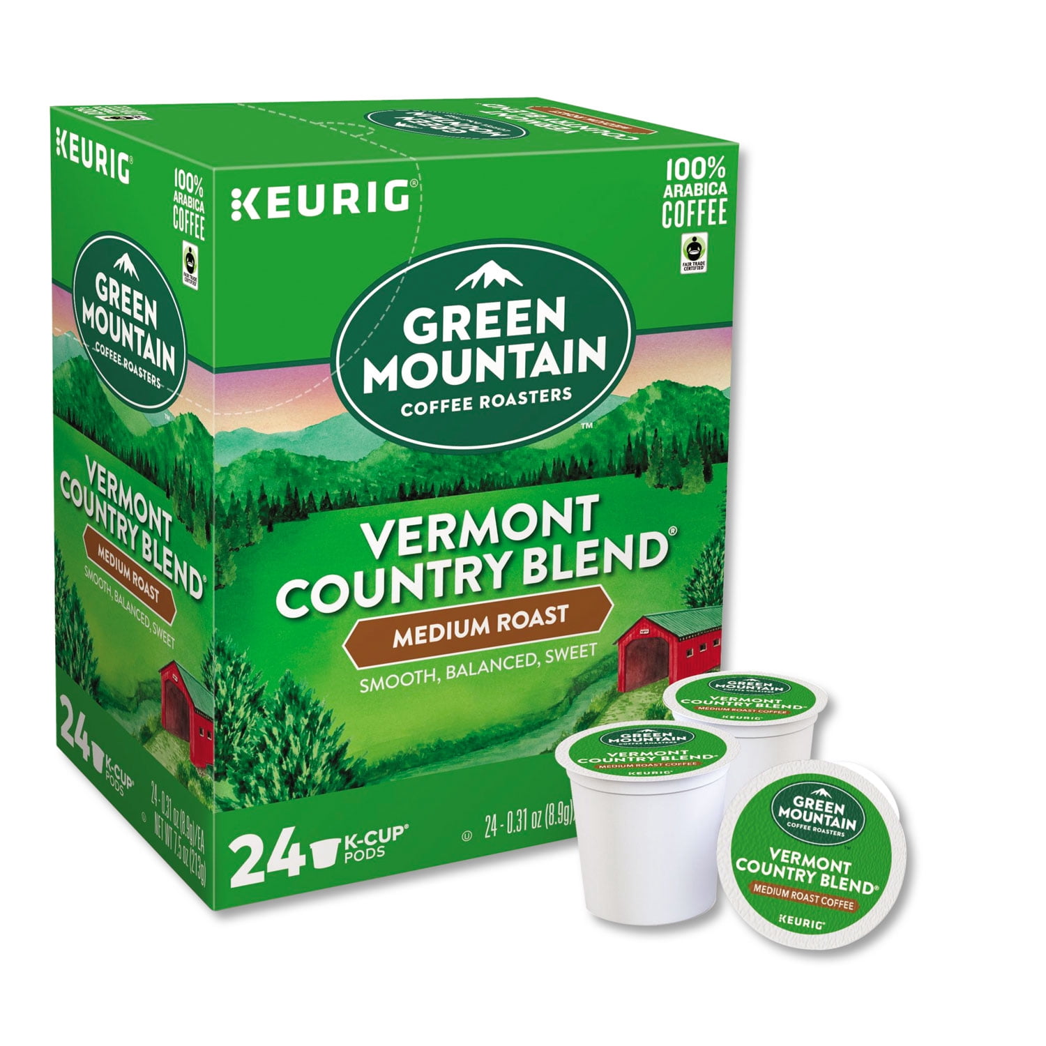 Green Mountain Coffee Roasters Vermont Country Blend Coffee K-Cups 96/Carton 6602CT