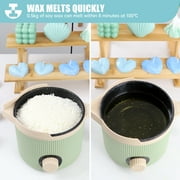 TOAUTO 1.5L Wax Melter for Candle Making Electric Melting Pouring Pot with Fast Spout AC 120V