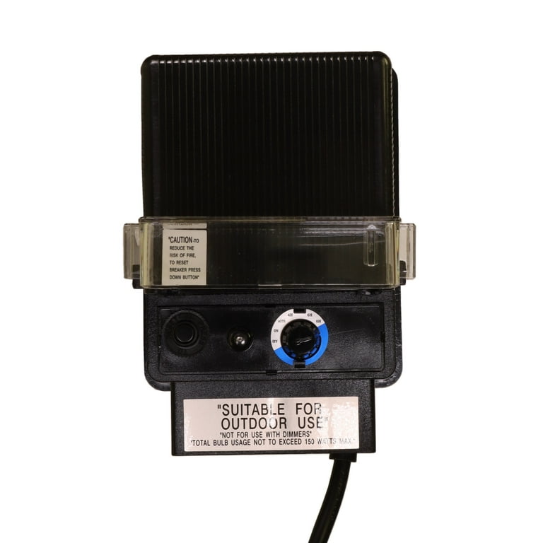 150 Watt 12V Landscape Lighting Transformer with Photocell