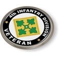 thumbnail image 3 of [Officially Licensed US Army Product] - 4th Infantry Division 3D Domed CAR Emblem Badge Sticker, 3 of 6