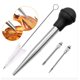 thumbnail image 1 of Best Utensils Bombilla de silicona de grado comercial de pavo Baster de acero inoxidable que incluye 2 agujas de inyector de adobo y cepillo para una fácil limpieza ShuxiuWang 1327533083980, 1 of 5