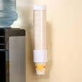 thumbnail image 4 of Water Dispenser Cup Holder Wall Mount | Hangable Plastic Dispenser | Holds 70 Disposable Paper or Plastic Cups | Tape & Screw Installation | White | Office, Kitchen, Party Supplies, 4 of 8