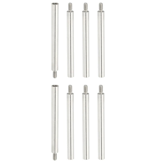 56x5mm Album Scrapbook Extension Posts Extension Screw, 8Pcs Stainless Steel Extension Post Replacements for Binding Extending Refillable Scrapbook Photo Album