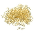 thumbnail image 1 of 500uds Pequeño Tornillo Ojo Pasadores Ganchos Mini Ojales Tornillos Roscados, 5.5x12x1.2mm Autorroscante Tornillo para Joyería Fabricación DIY Artesanía, Dorado Tono, 1 of 5