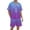 Violet, variante sur GPOECD Pyjama pour Homme Grande Taille Dégradé Multicolore Imprimé en Satin de Soie à Manches Courtes Boutonné Ensemble de Détente pour Homme Gris,P