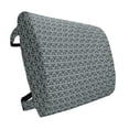 thumbnail image 1 of Fleur De Lis Lumbar Pillow, Abstract Dotted Rectangles with Floral Pattern Polka Dots with Vintage Motifs, Soft Back Cushion Office Chairs with Adjustable Straps, 14" x 13", Sage Green, by Ambesonne, 1 of 7