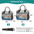 thumbnail image 4 of FORMRS Insulated Lunch Bag for Work School Unisex Large Capacity Cooler with Shoulder Strap, Blue Goldfish, 4 of 6