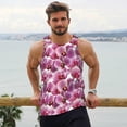 thumbnail image 6 of Logiee Orchids Flowers Print Men's Workout Tank Top,Quick Dry Workout Tank Top,Gym Muscle Tee,Fitness Bodybuilding Sleeveless T Shirt-3X-Large, 6 of 7