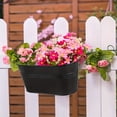 thumbnail image 3 of 3/5pcs, Black Metal Iron Hanging Flower Pots For Hanging Buckets And Flower Pots On, 3 of 4