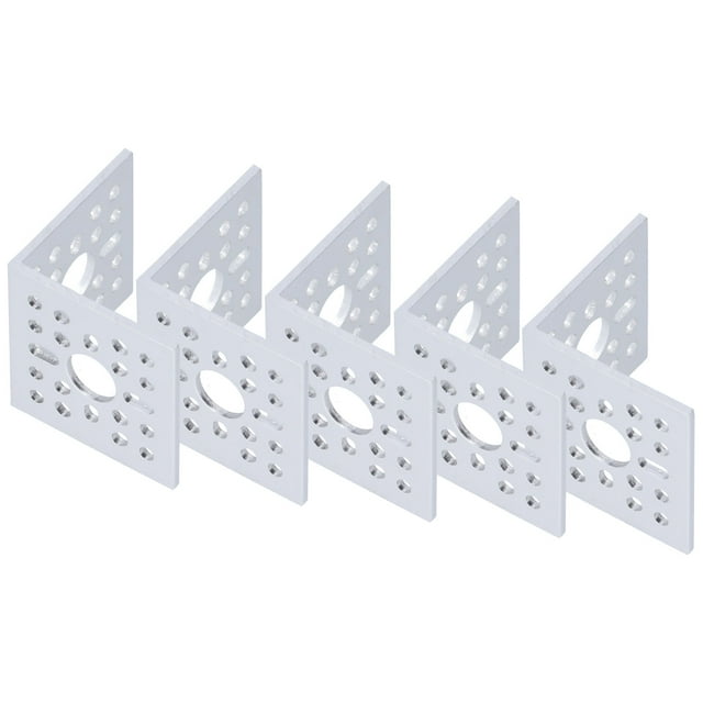 Soportes en forma de L, 5 piezas Soportes en forma de L Soportes en L Soporte en ángulo Los mejores materiales NikouMX herramienta